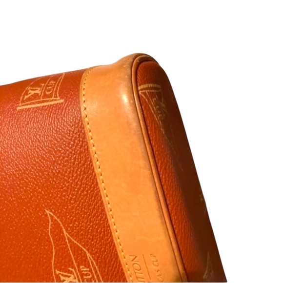 Louis Vuitton Le Touquet vintage Red Canvas bag limited edition retired rare - Picture 10 of 11